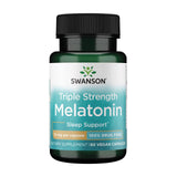 Swanson Triple Strength Melatonin 10 mg 60 Capsules front view