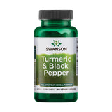 Swanson Turmeric Curcumin Supplement 50g front view with black pepper
