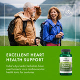 Swanson Turmeric Curcumin with Black Pepper 600mg on a wooden table