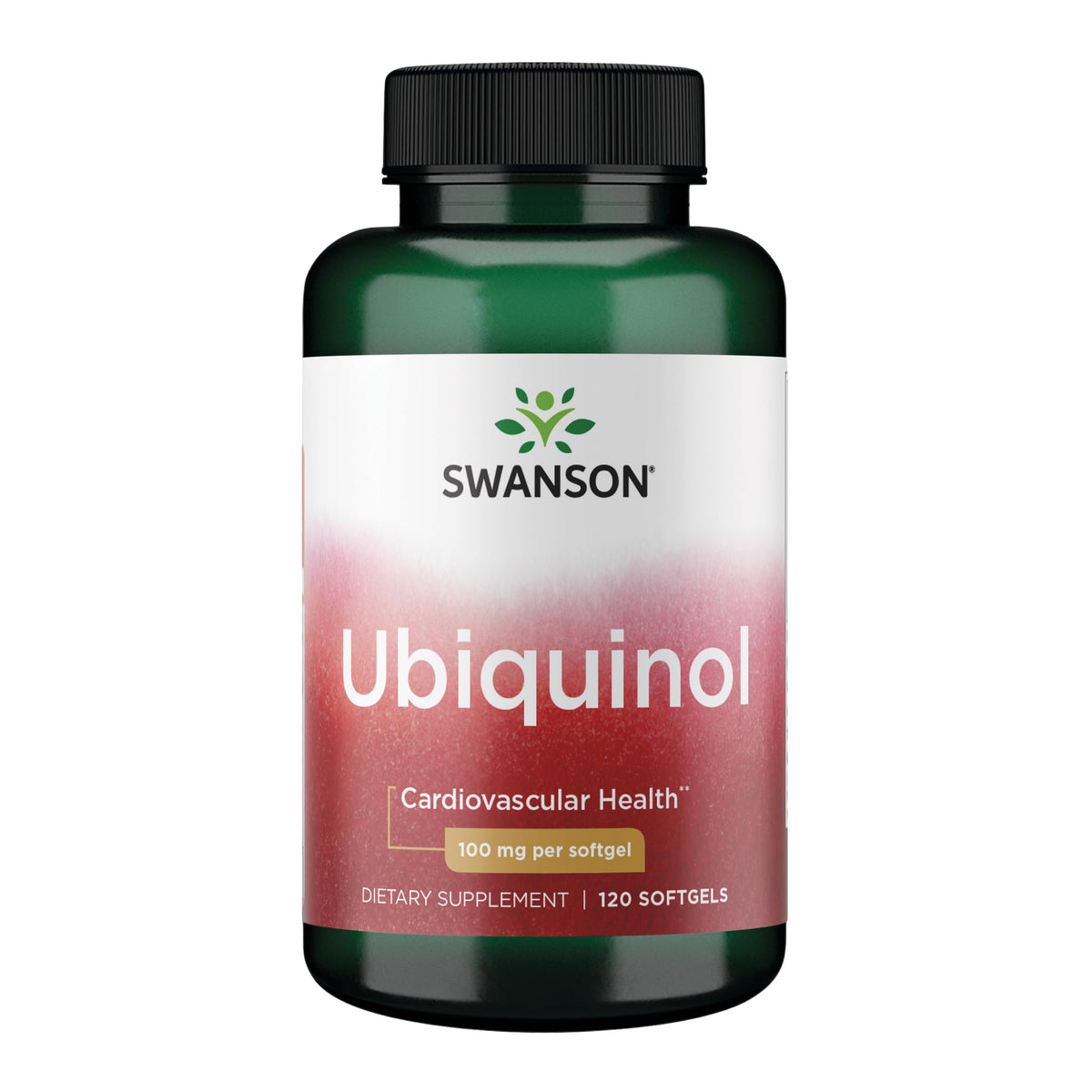 Swanson Ubiquinol Softgels 100mg front view of packaging