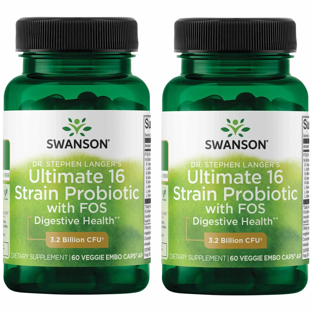 Swanson Ultimate 16 Strain Probiotic front view of packaging