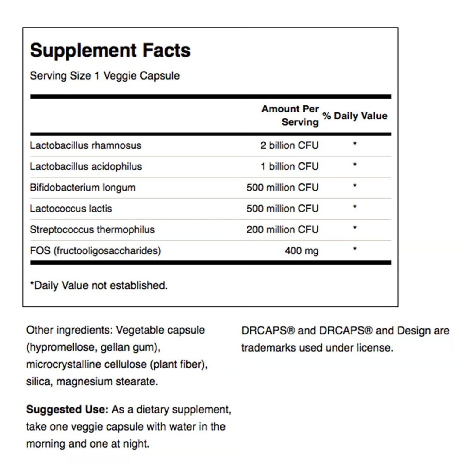 Swanson Ultra Probiotic Complex 122g side view