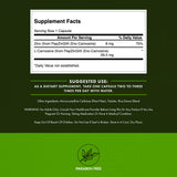 Swanson Ultra Zinc Carnosine dietary supplement back view