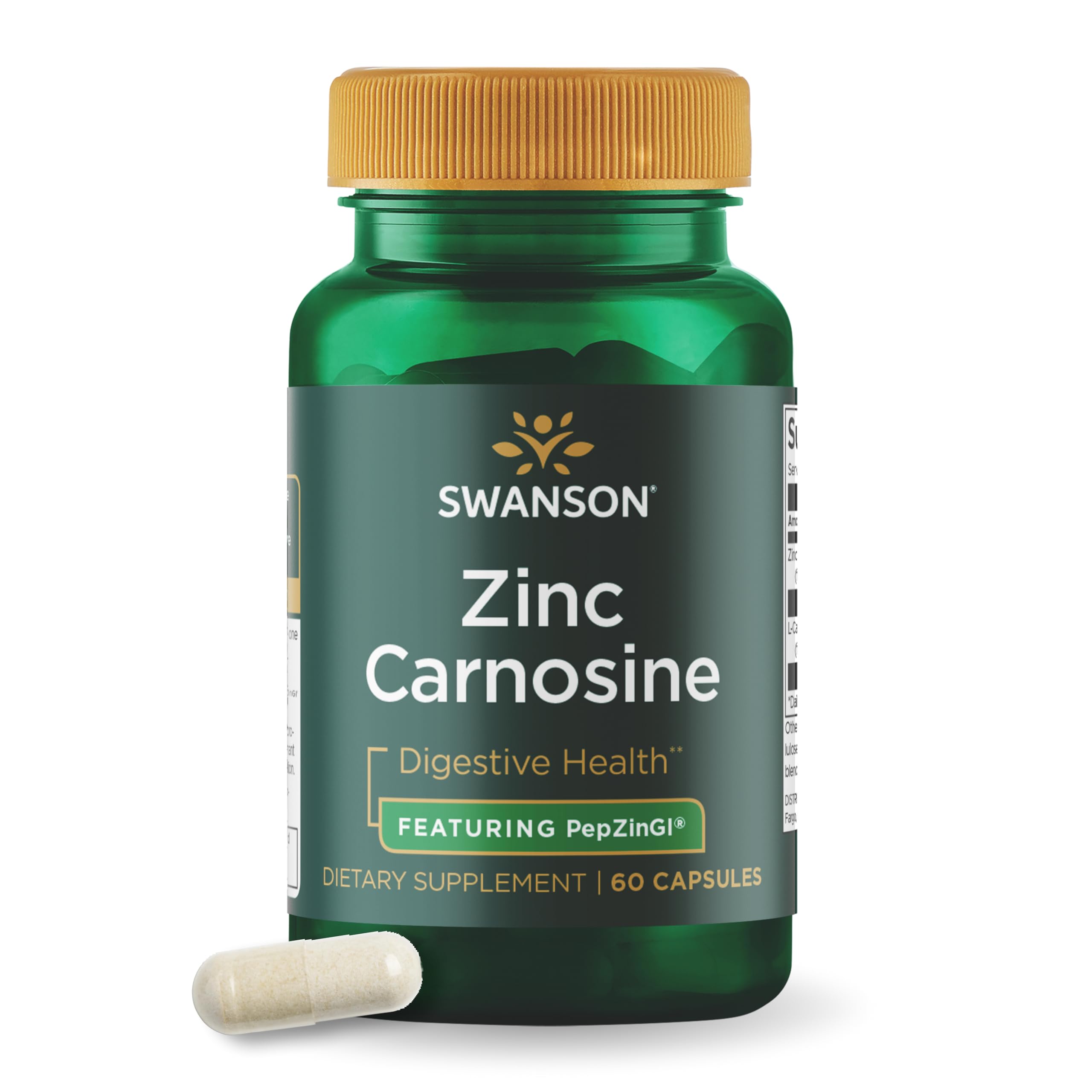 Swanson Ultra Zinc Carnosine dietary supplement front view