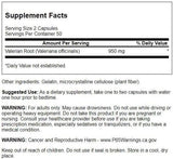 Swanson Valerian Root Supplement 950mg side view