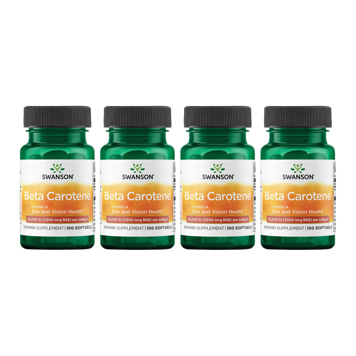 Swanson Vitamin A 25,000 IU supplement front view