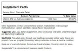 Swanson Vitamin B-12 Hydroxycobalamin 1000 mcg supplement side view