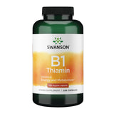 Swanson Vitamin B1 Thiamin Capsules 100mg front view