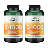 Swanson Vitamin C 1000mg with Rose Hips 90 Capsules front view