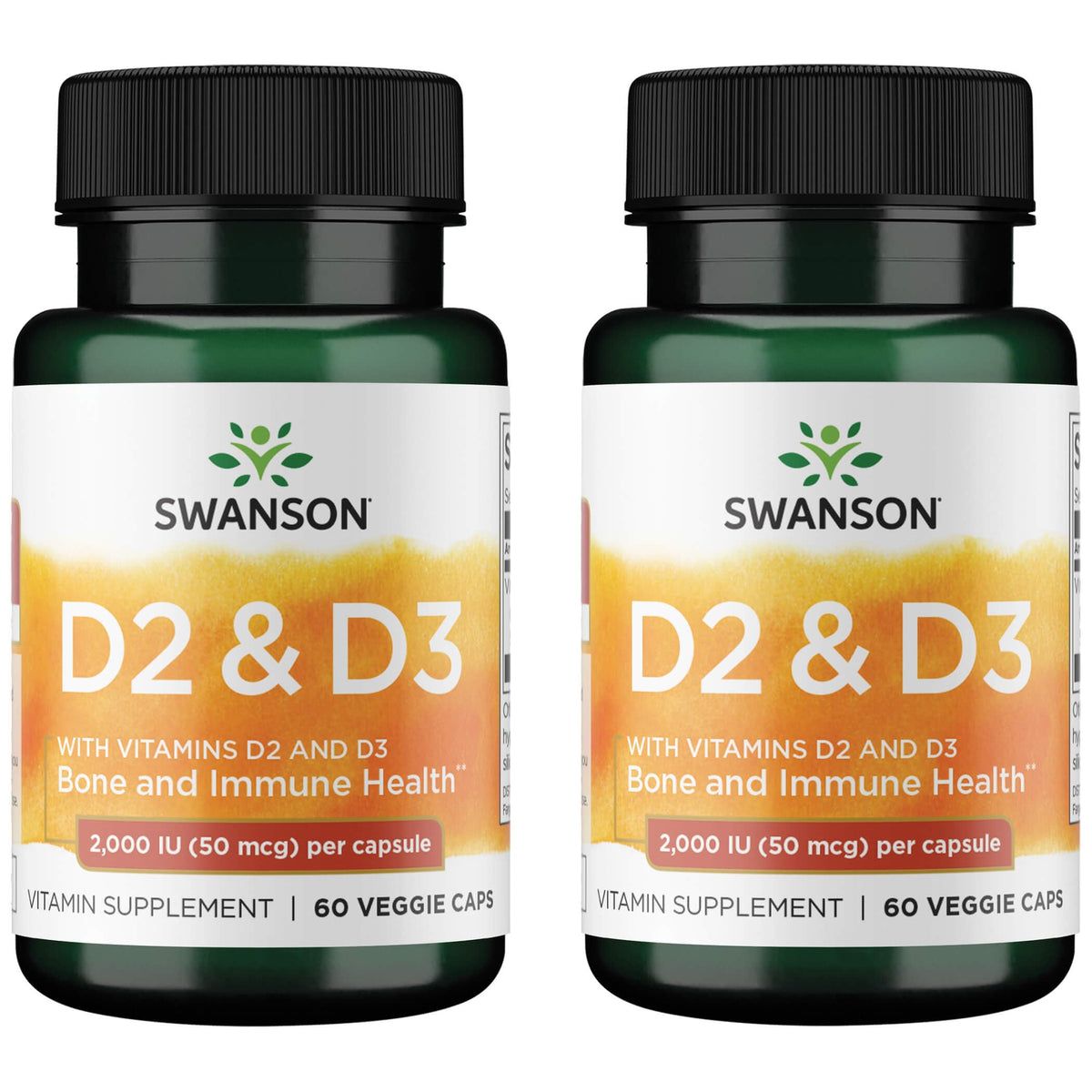 Swanson Vitamin D Complex 50mcg supplement front view