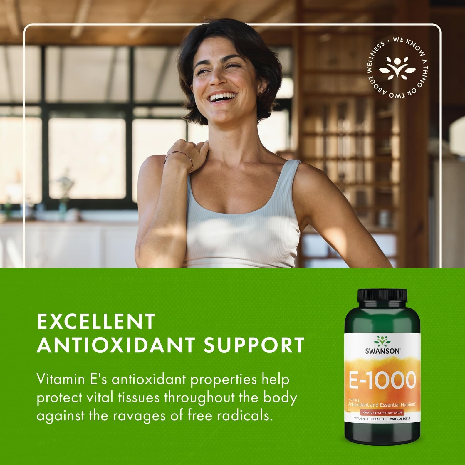 Swanson Vitamin E Softgels close-up of softgel
