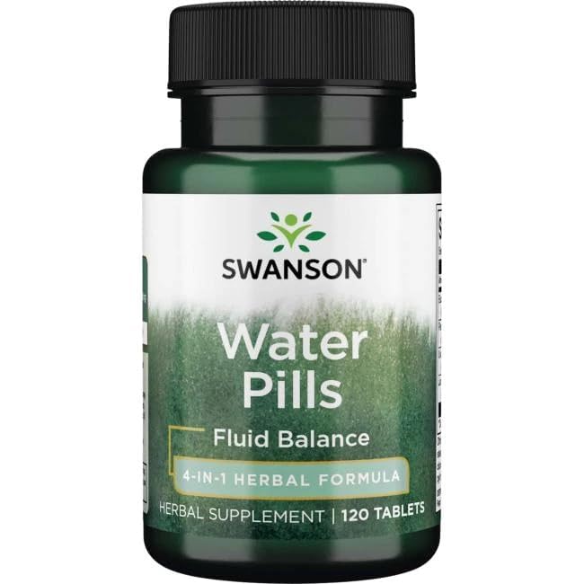 Swanson Water Pills 120 Tablets front view