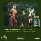 Swanson Women's Anti-Stress Formula Lactium 167 mg 60 Capsules side view