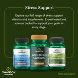 Swanson Women's Anti-Stress Formula Lactium 167 mg capsules close-up