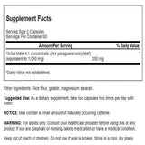 Swanson Yerba Mate 4:1 Concentrate Energy Supplement side view with label