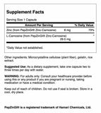 Swanson Zinc Carnosine supplement capsules close-up