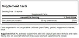 Swanson Zinc Citrate 30mg supplement side view with packaging