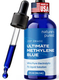 Sweat & Soul Methylene Blue Solution 1% front view in glass bottle