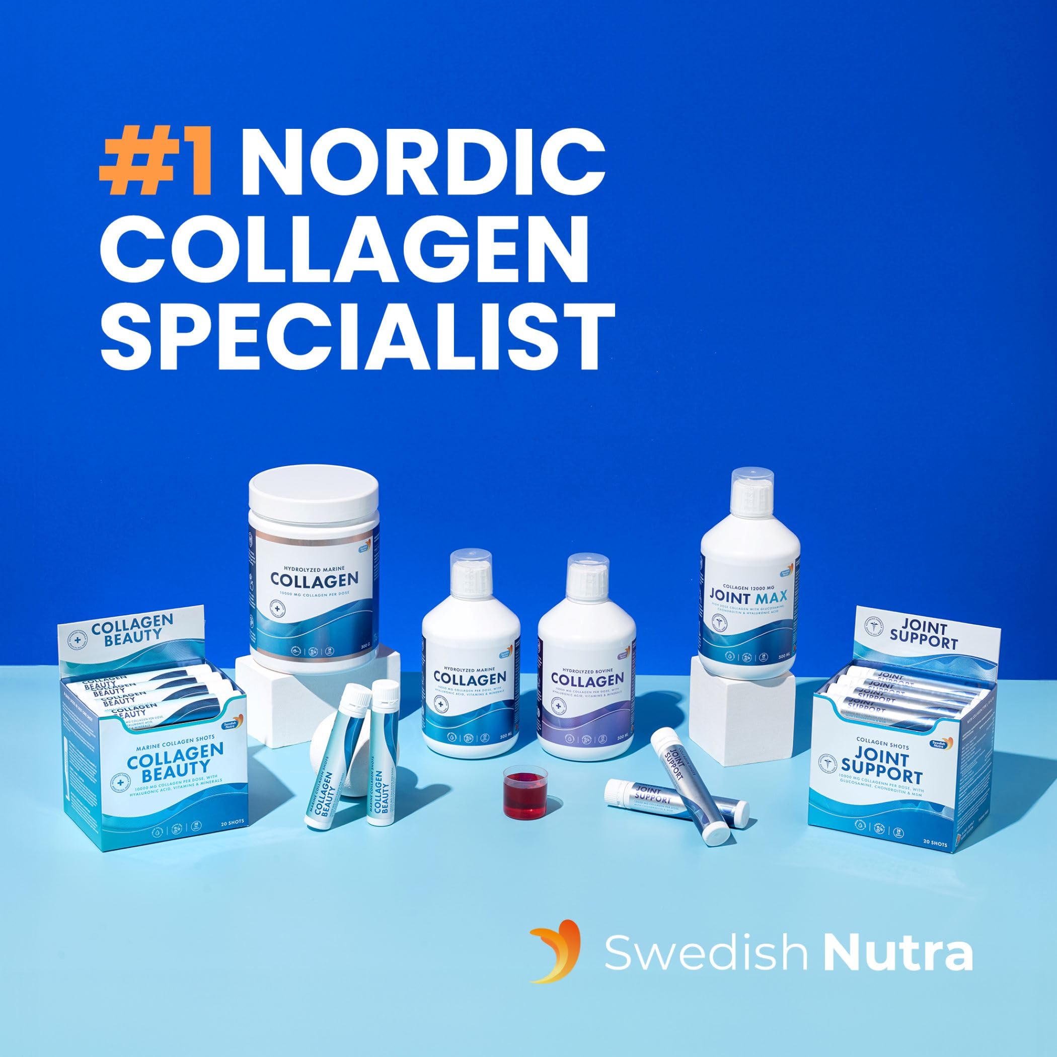 Swedish Nutra Marine Collagen support 500ml packaging