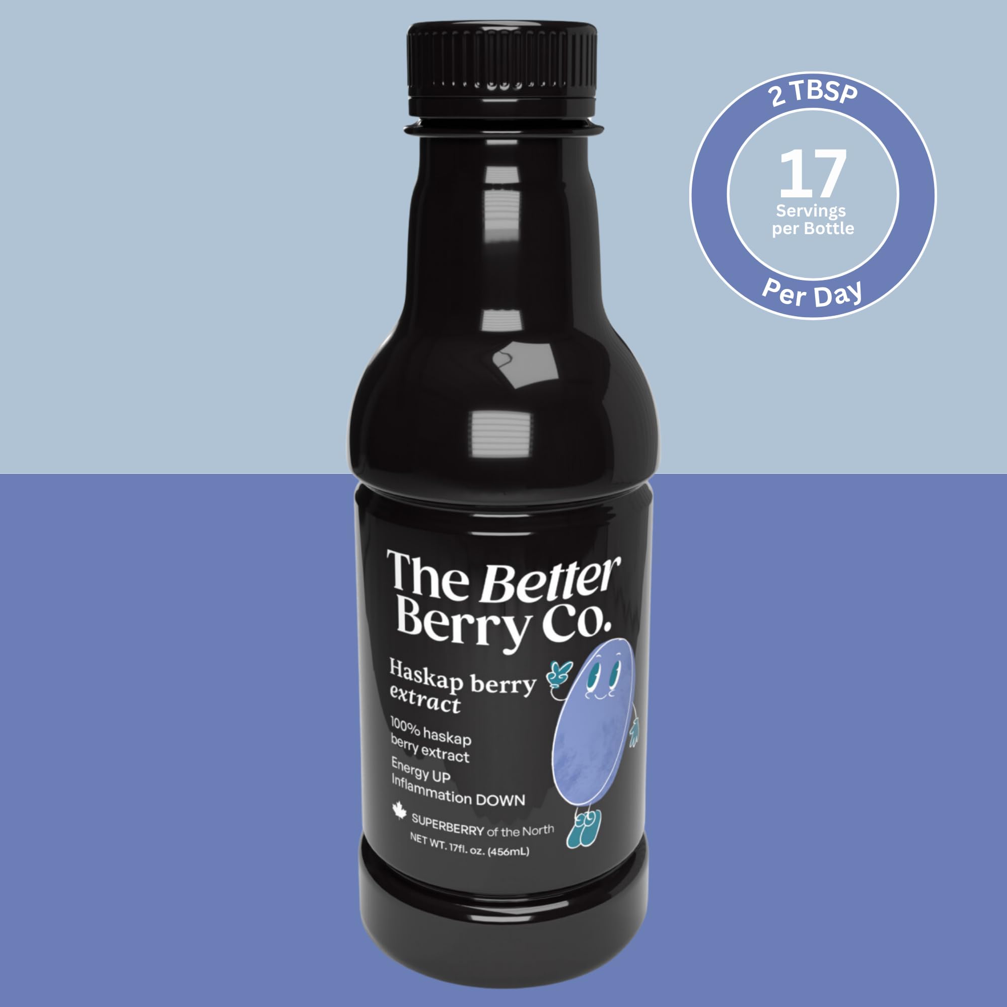 Sweet Prairie Haskap Berry Extract with fresh haskap berries