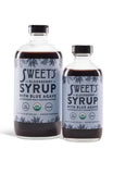 Sweet's Elderberry Syrup on a kitchen counter