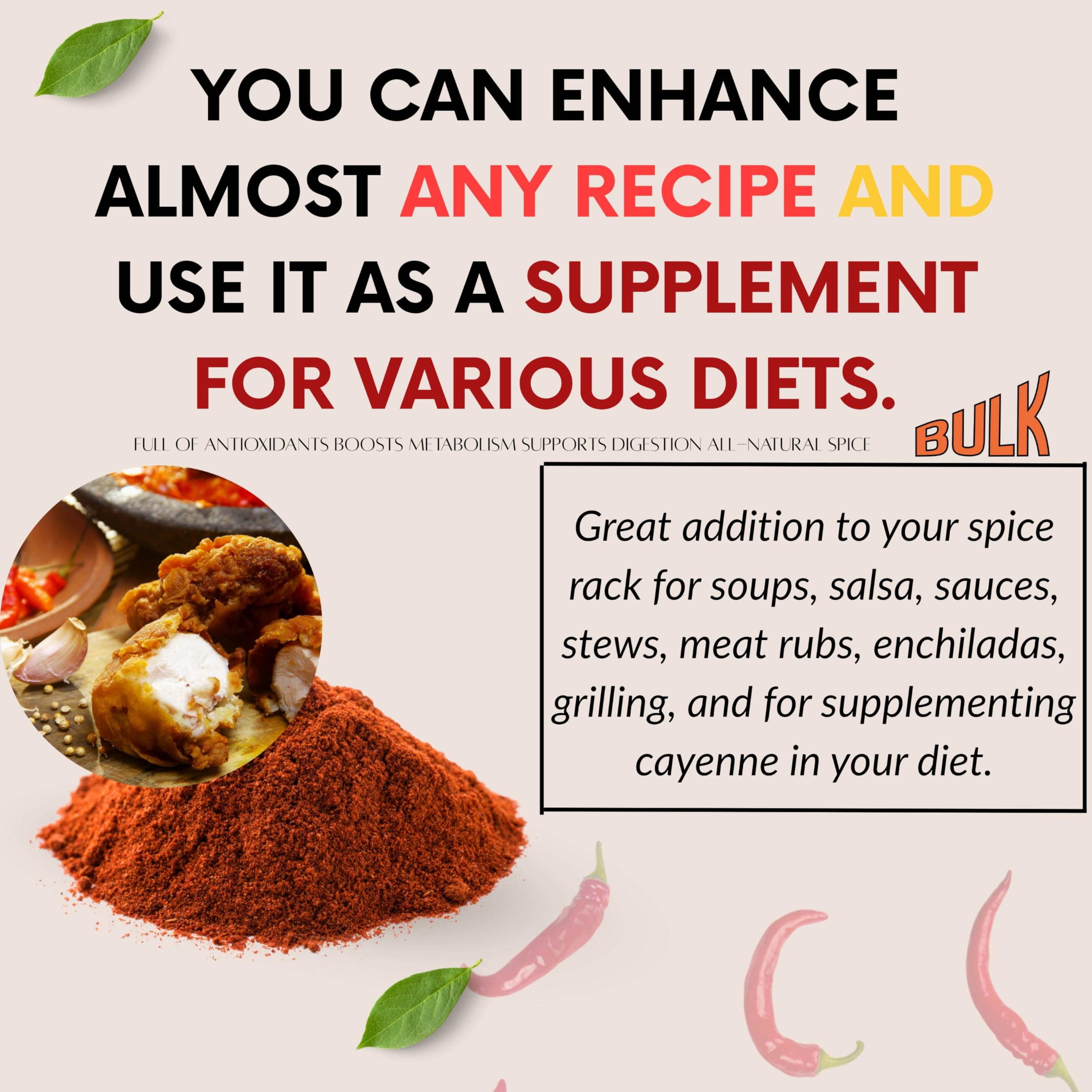 SWEET SUNNAH Black Seed Cayenne Pepper Powder 454g in a bowl