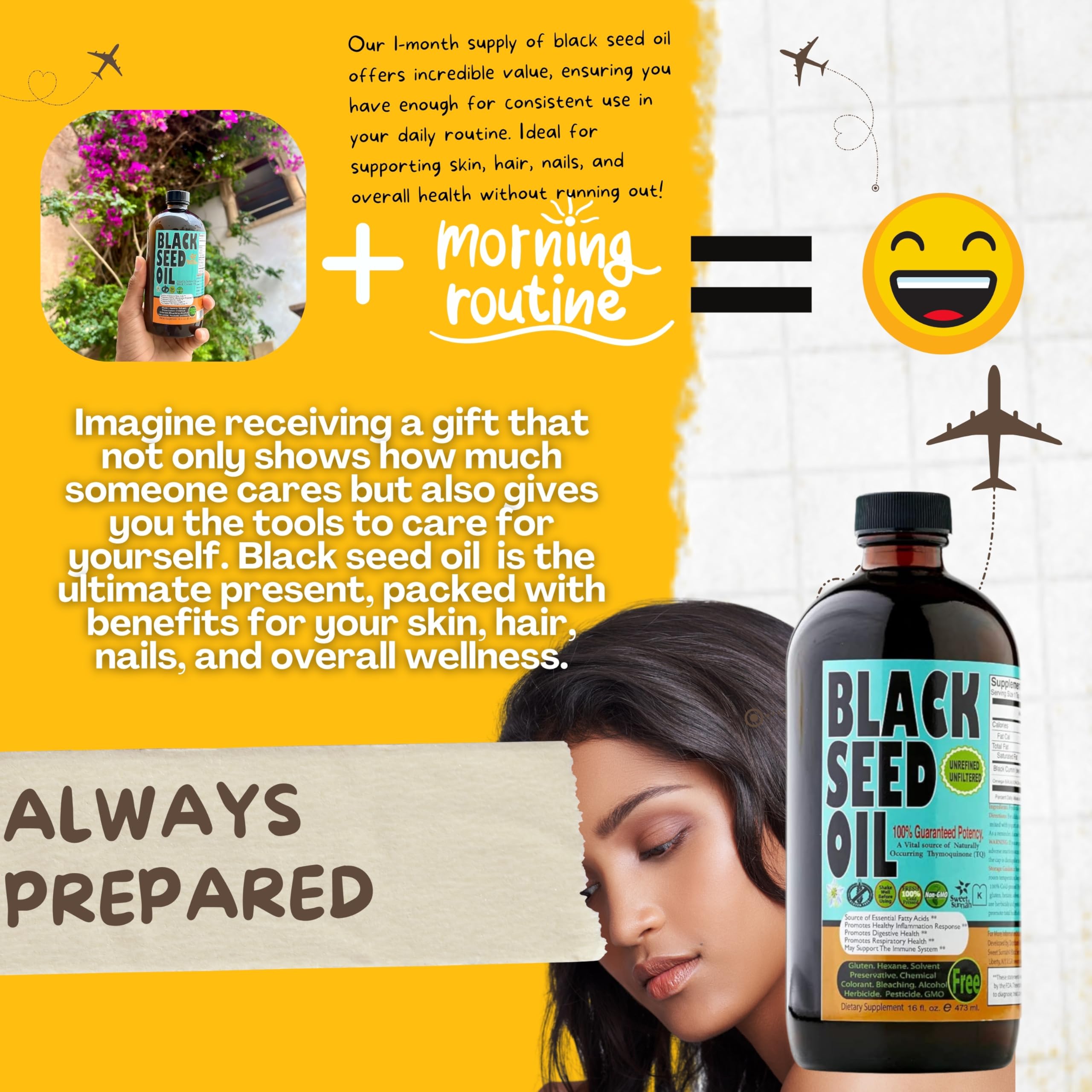 SWEET SUNNAH Black Seed Oil in a kitchen setting