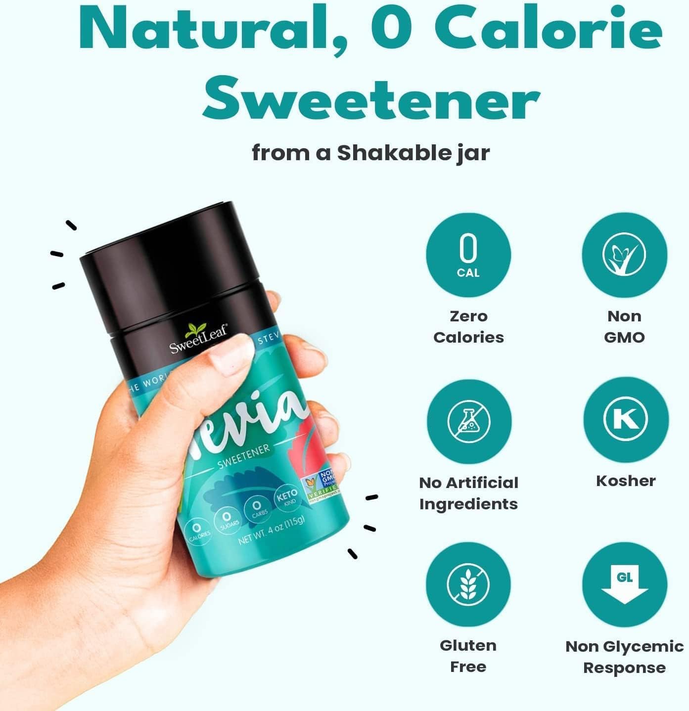 SweetLeaf SteviaClear Liquid Stevia Drops 4 oz back view