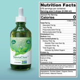 SweetLeaf SteviaClear Liquid Stevia Drops 4 oz bottle side view