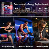 Swing Arm Creatine Monohydrate Gummies displayed with fitness accessories