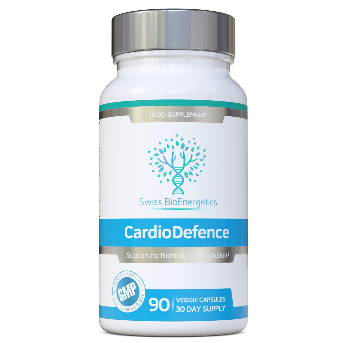 swiss bioenergetics CardioDefence CoQ10 supplement front view