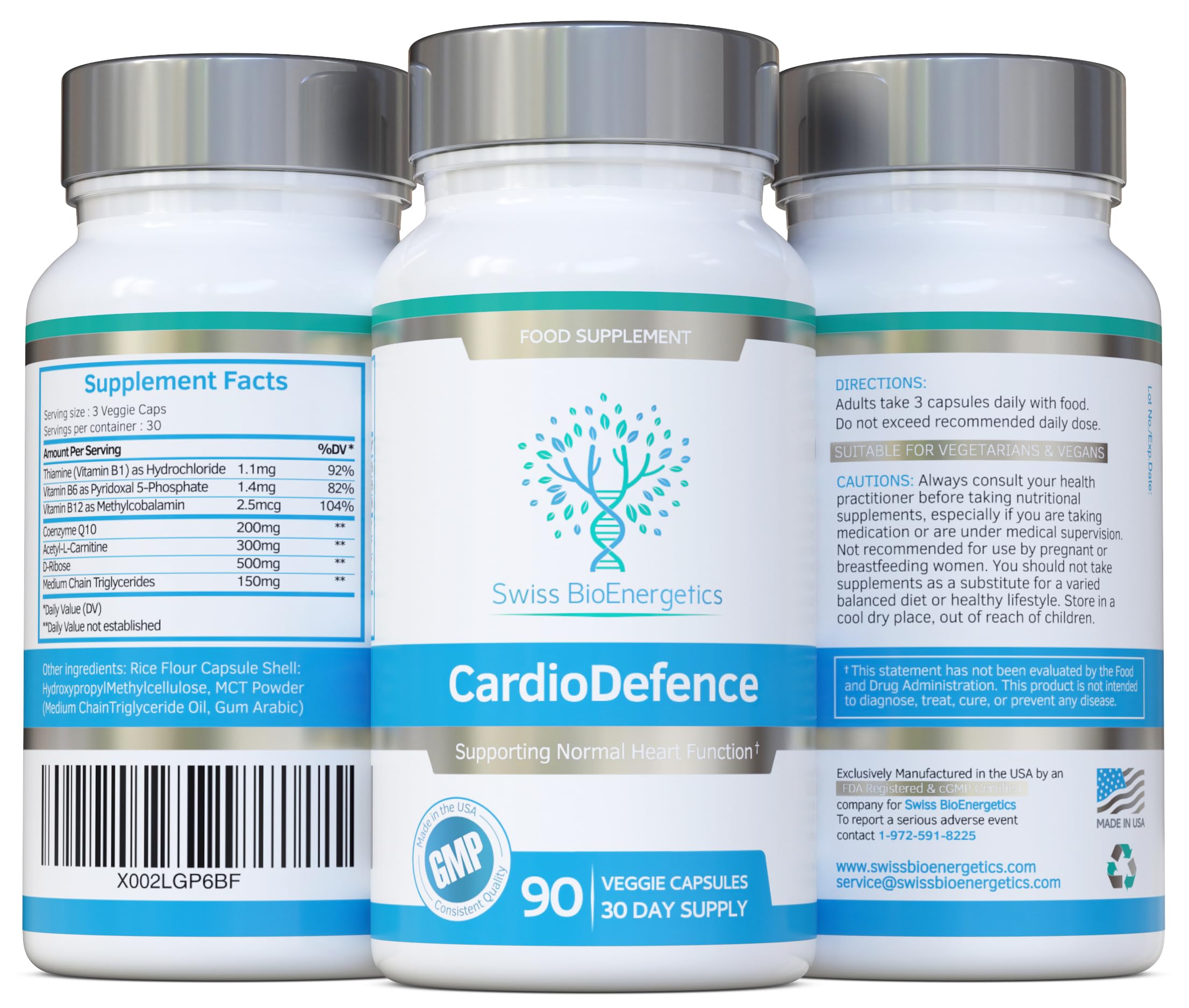 swiss bioenergetics CardioDefence CoQ10 supplement with other supplements