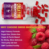 swiss bioenergetics Creatine Fudge Monohydrate gummies close-up