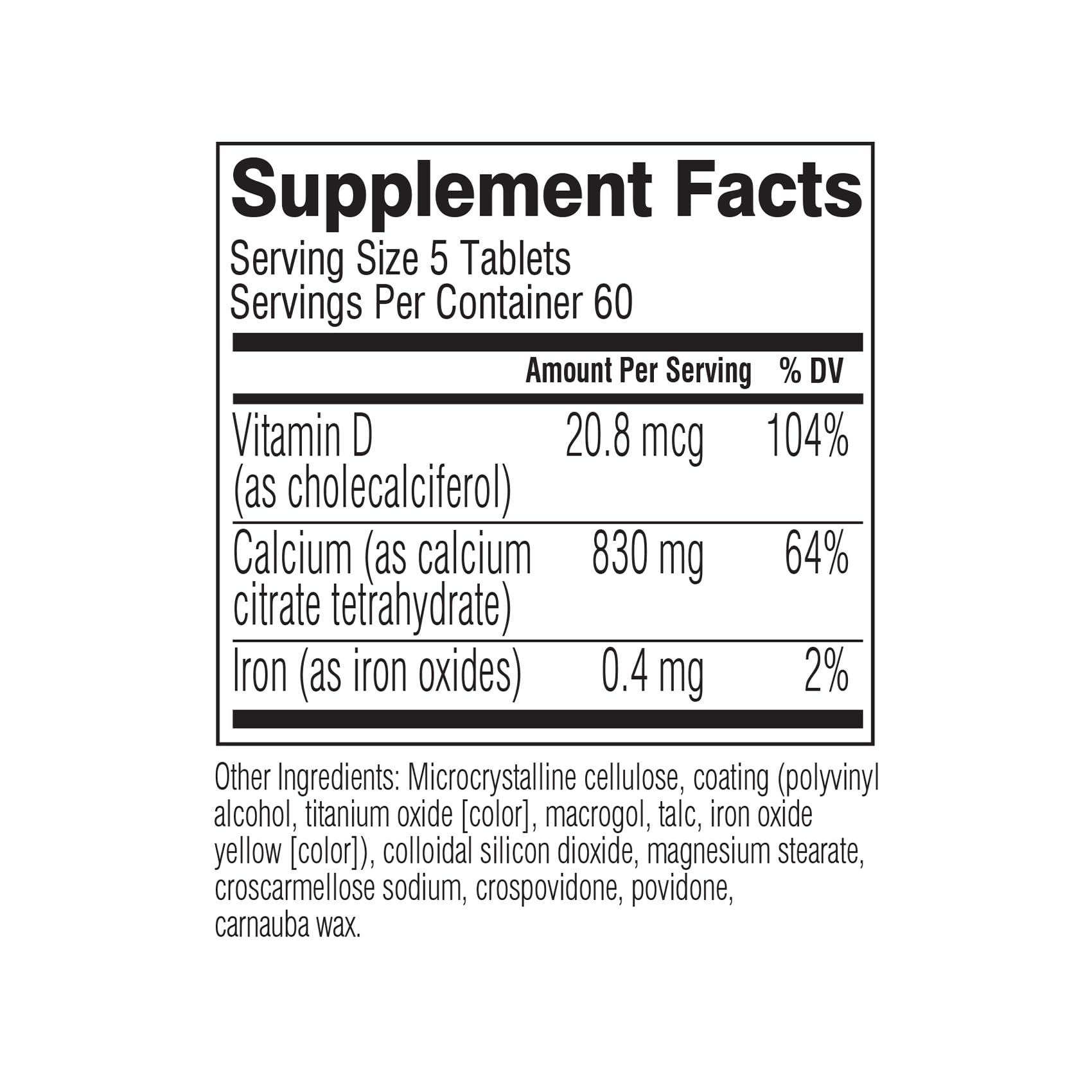 Swisse Calcium Citrate + Vitamin D3 Mini Tablets close-up