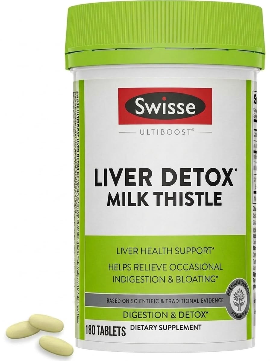 Swisse Milk Thistle Supplement 180 Tablets front view