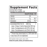 Swisse Omega-3 Fish Oil softgels with measuring spoon
