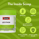Swisse Soy Lecithin Capsules 3000mg bottle with label