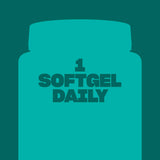 Swisse Wild Fish Oil 1500mg Omega-3 Softgel Capsules with a glass of water