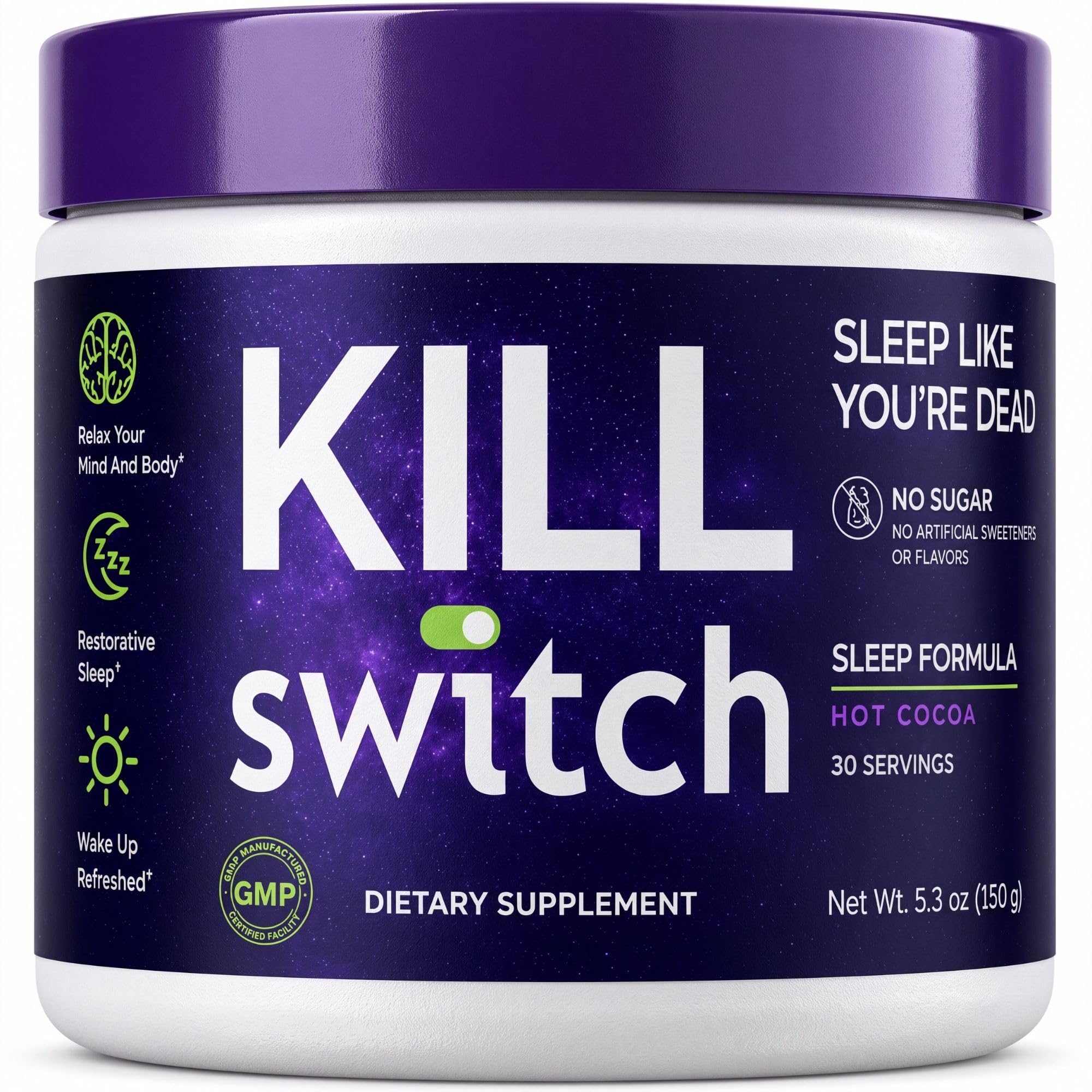 SWITCH KillSwitch Magnesium Hot Cocoa Sleep Aid front view
