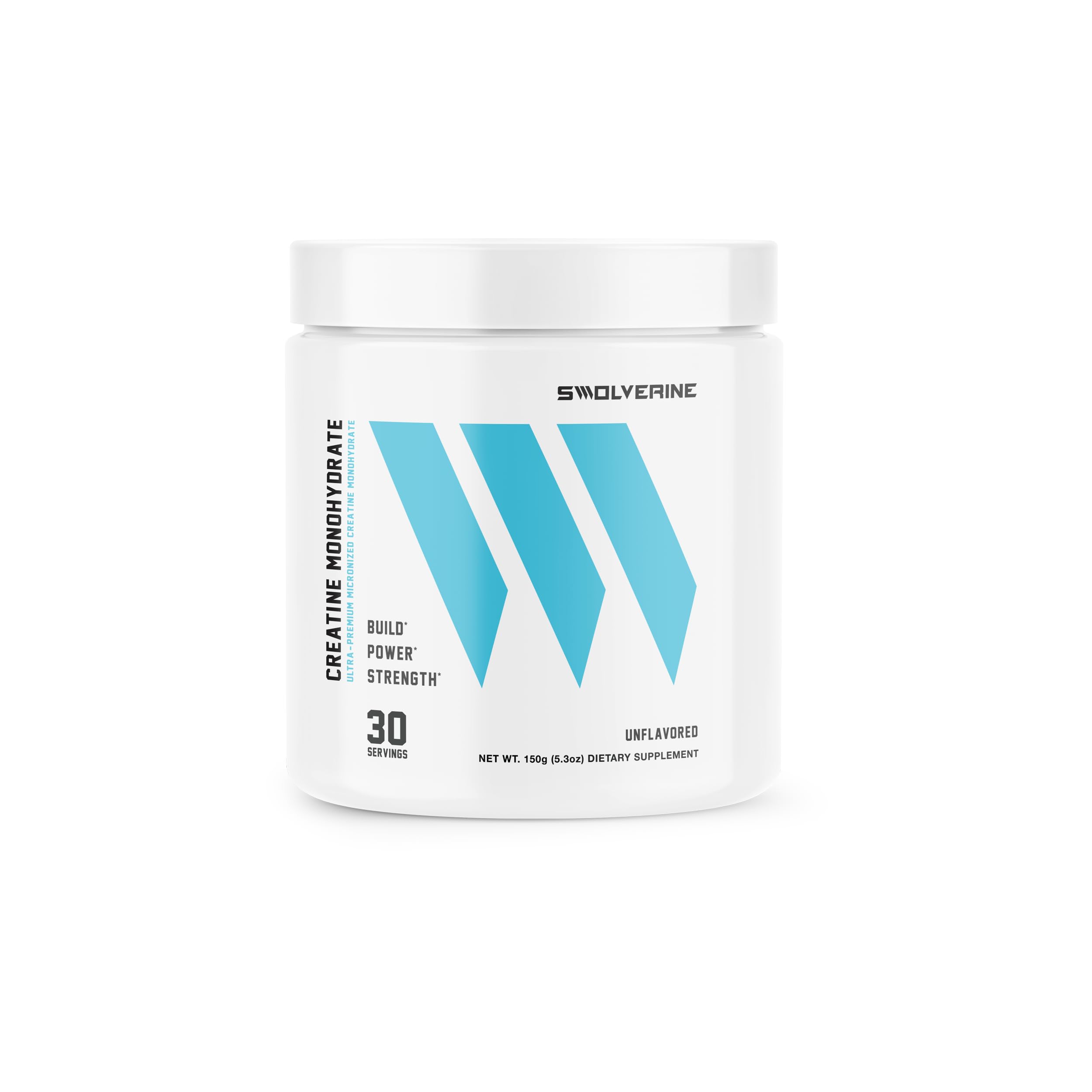 Swolverine Creatine Monohydrate 5g powder front view