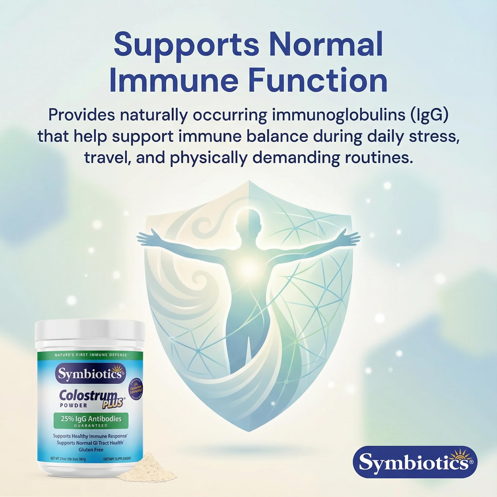 Symbiotics Bovine Colostrum Powder nutritional information