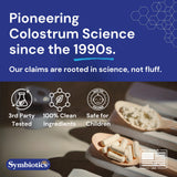Symbiotics Colostrum Supplement with measuring spoon