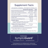 SymptoGuard GLP-1 daily Support Capsules with water glass