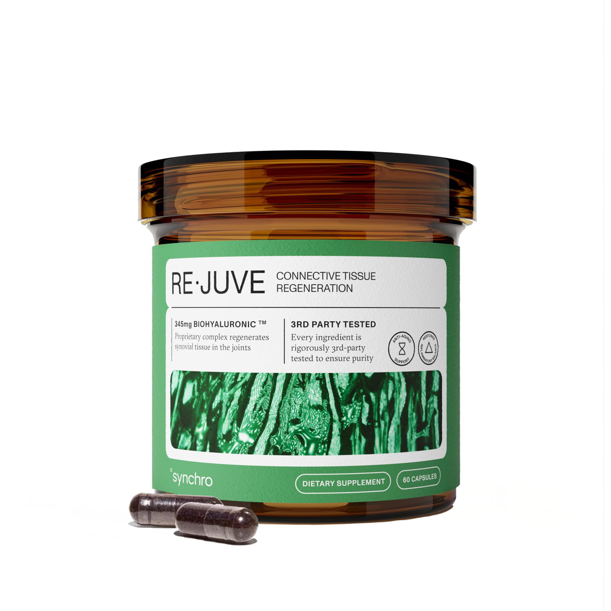 Synchro ReJuve Joint Supplement 60 capsules front view