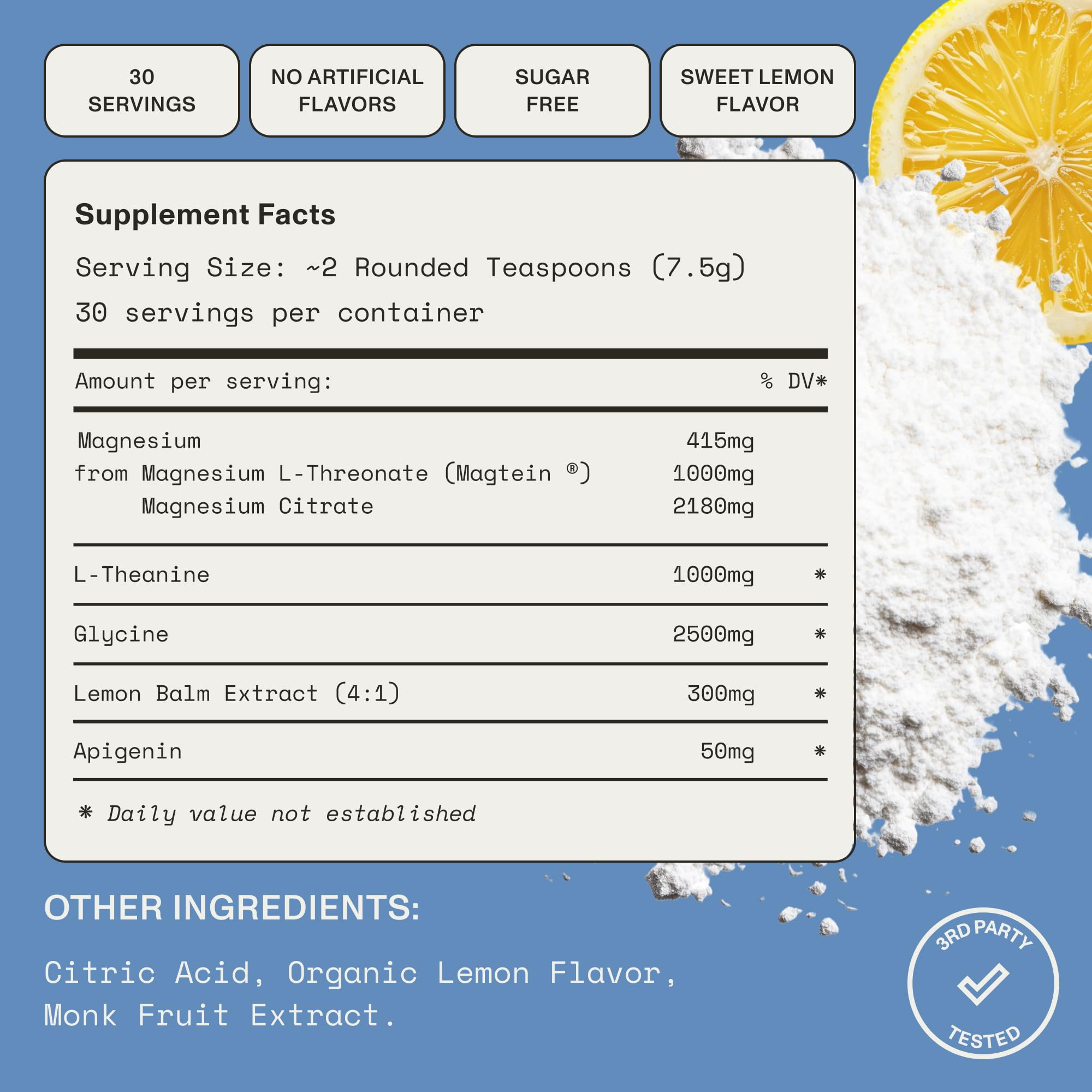 Synchro Rest Sleep Supplement close-up of powder texture
