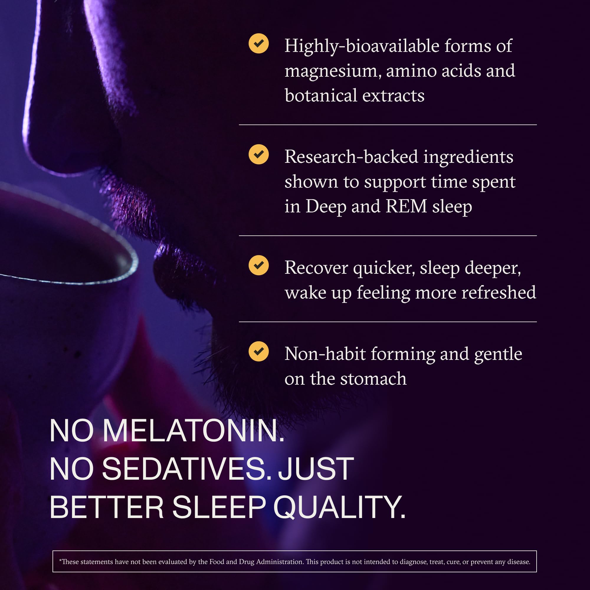 Synchro Rest Sleep Supplement in a kitchen setting