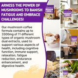 Syokupoe Mushroom Coffee Blend 11 Mushrooms with coffee setup