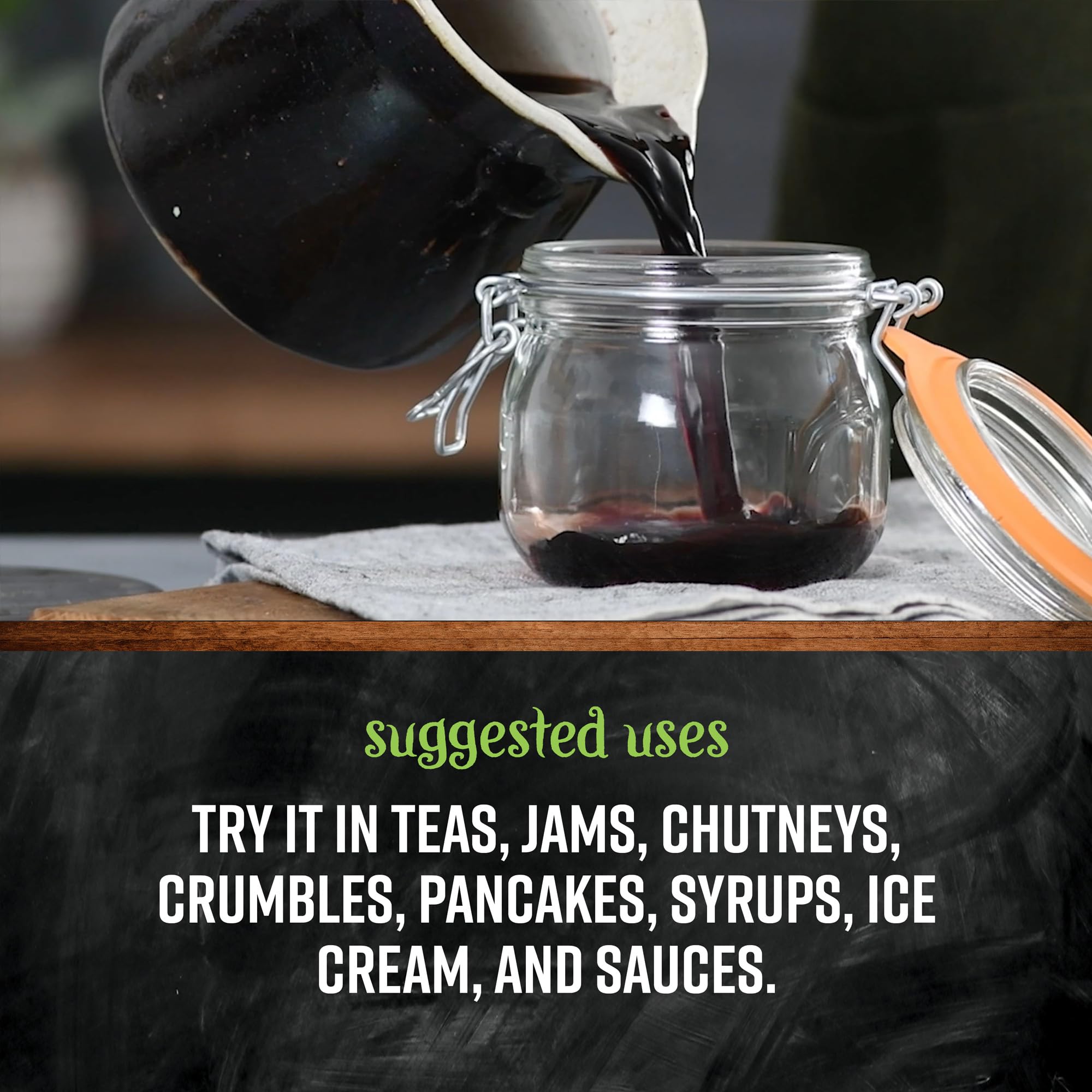 Syrup made from Frontier Co-op Dried Elderberries