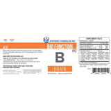 Systemic Formulas B - Brain supplement side view showing capsule