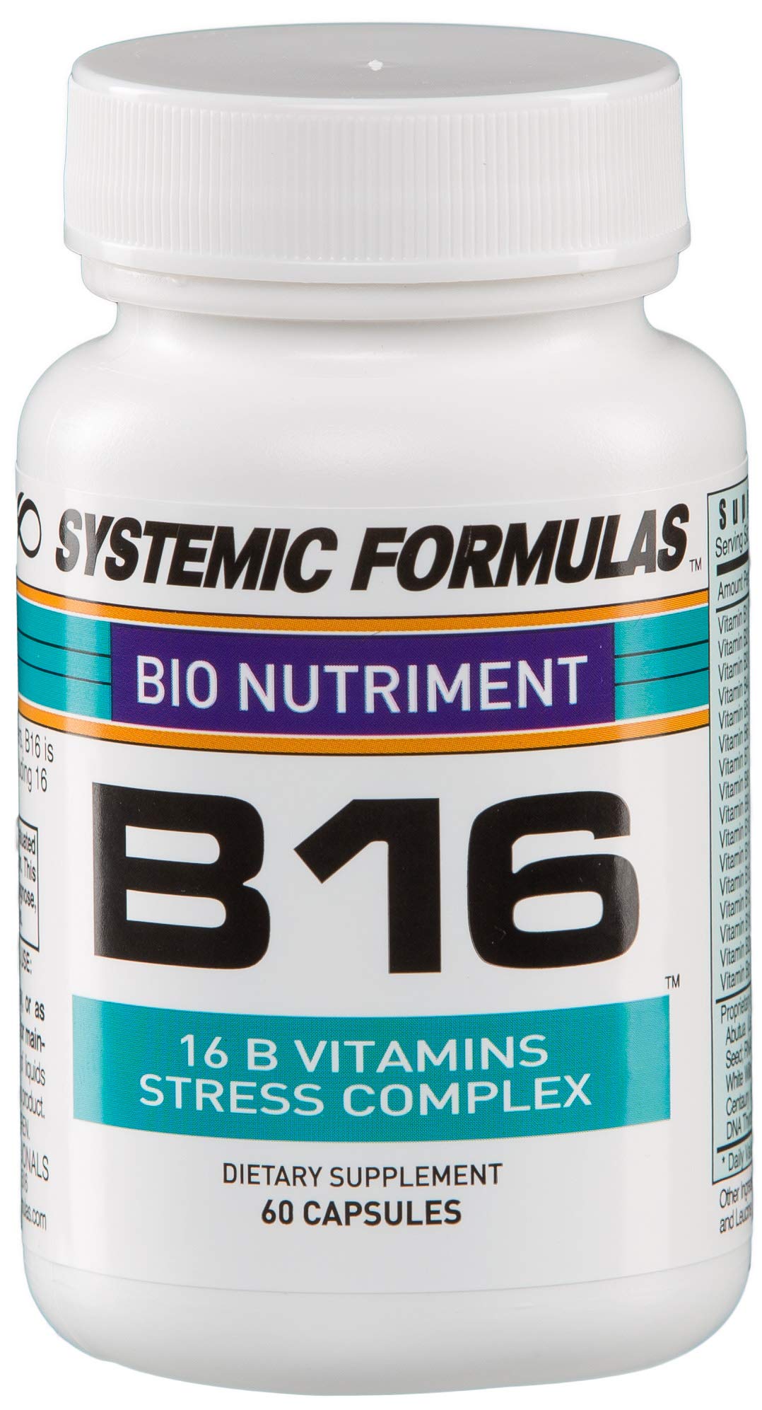 Systemic Formulas B-Complex Vitamin Supplement 50g front view